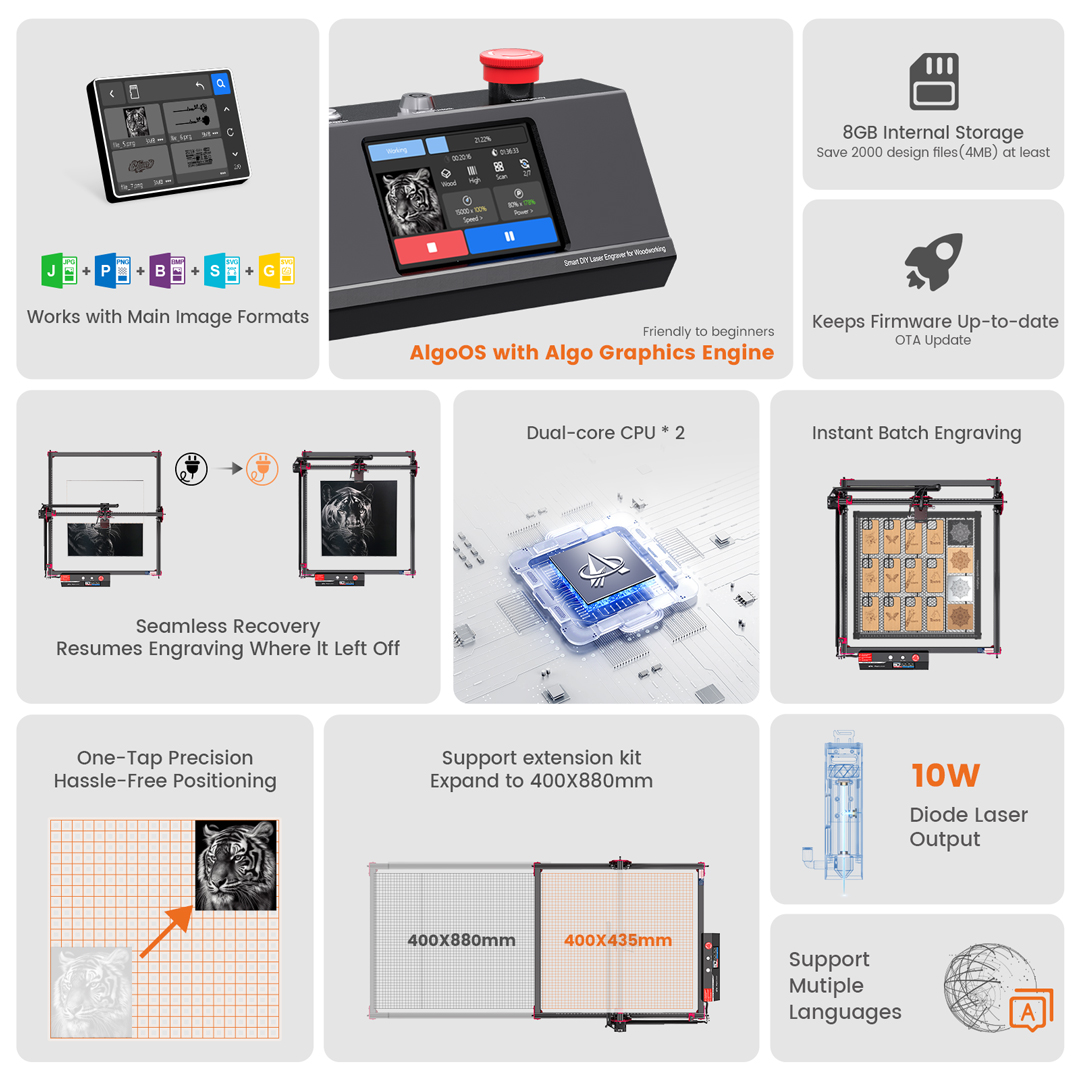 AlgoLaser KIT de bricolage MK2 - Industrial Laser Cutter avis et prix